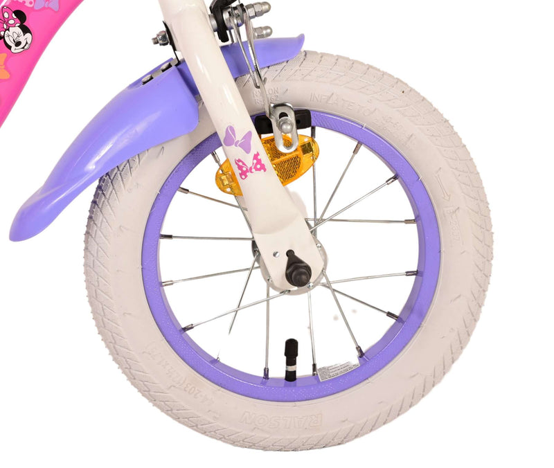 Load image into Gallery viewer, Minnie Cutest Ever! Kinderfiets - Meisjes - 12 inch - Roze
