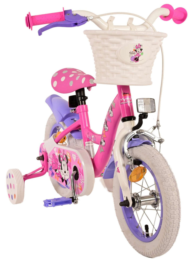 Load image into Gallery viewer, Minnie Cutest Ever! Kinderfiets - Meisjes - 12 inch - Roze
