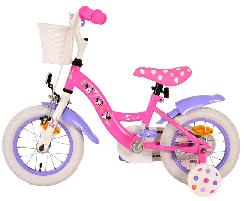 Load image into Gallery viewer, Minnie Cutest Ever! Kinderfiets - Meisjes - 12 inch - Roze
