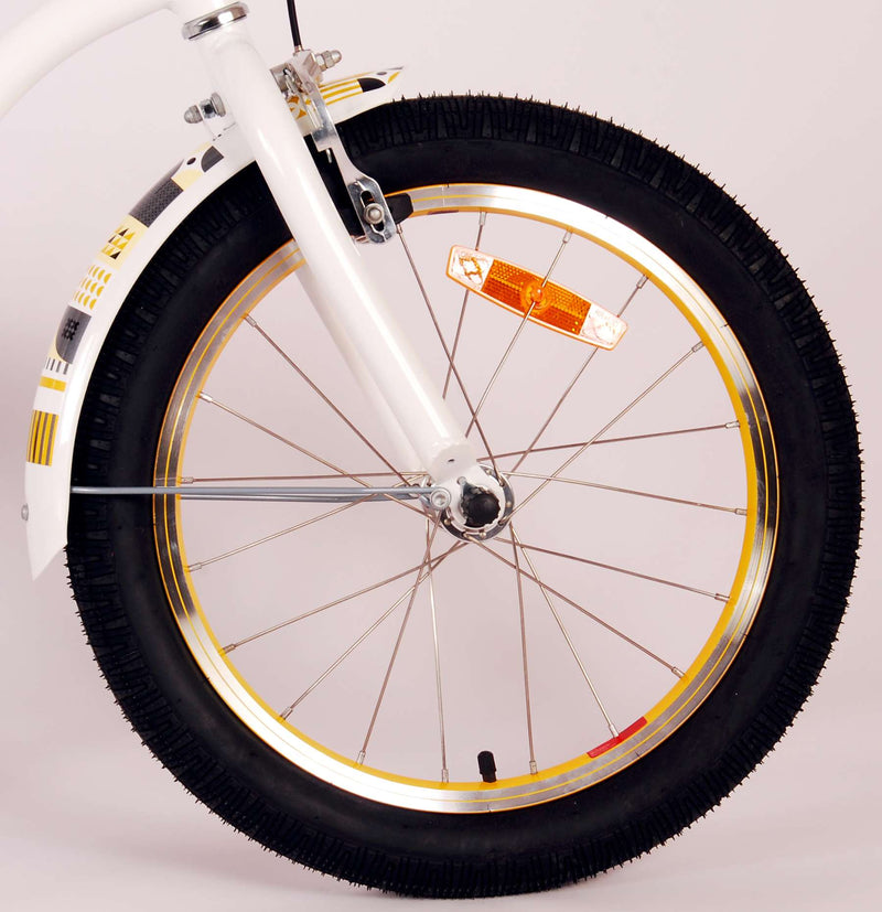 Afbeelding laden in galerijviewer, Volare Miracle Cruiser Kinderfiets - Meisjes - 18 inch - Wit - Prime Collection
