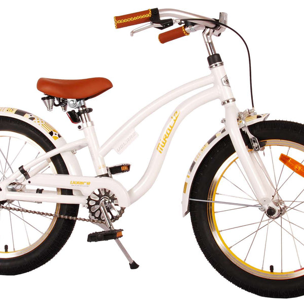 Volare Miracle Cruiser Kinderfiets - Meisjes - 18 inch - Wit - Prime Collection