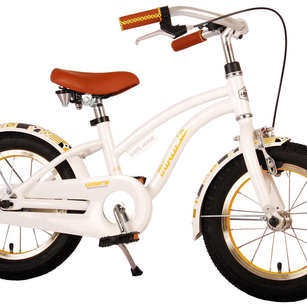 Volare Miracle Kinderfiets - Meisjes - 14 inch - Wit - Prime Collection