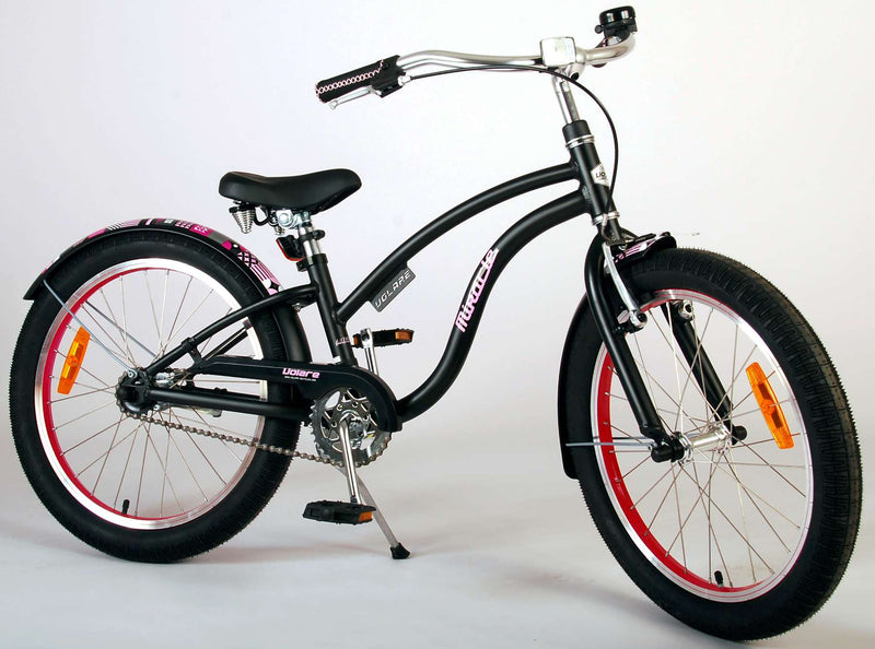 Load image into Gallery viewer, Volare Miracle Cruiser Kinderfiets Meisjes 20 inch Mat Zwart Prime Collection
