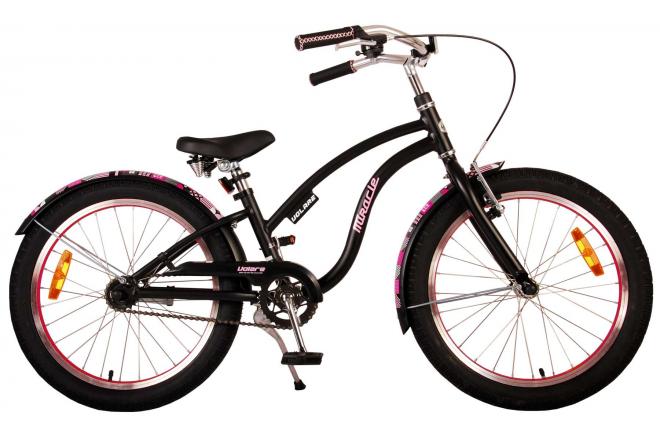 Load image into Gallery viewer, Volare Miracle Cruiser Kinderfiets Meisjes 20 inch Mat Zwart Prime Collection
