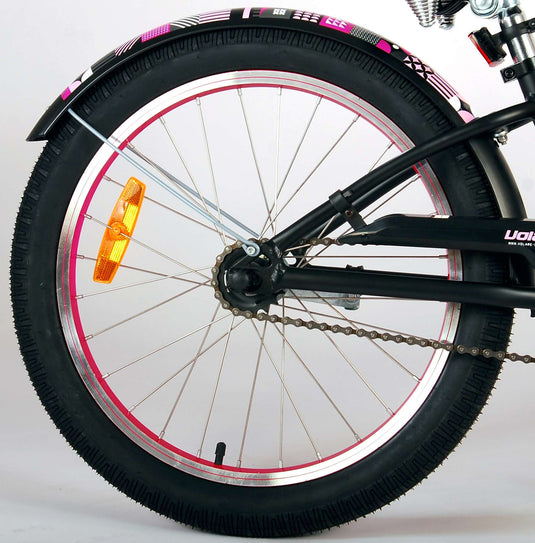 Volare Miracle Cruiser Kinderfiets Meisjes 20 inch Mat Zwart Prime Collection