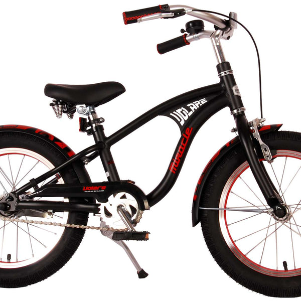 Volare Miracle Cruiser Kinderfiets - Jongens - 16 inch - Mat Zwart - Prime Collection