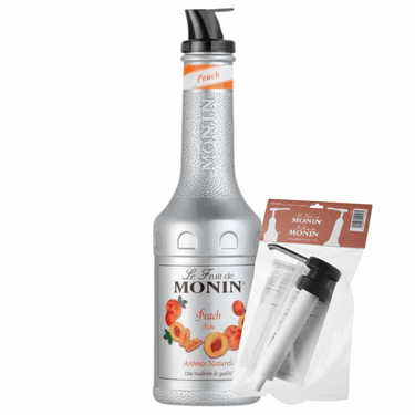 Monin puree passion peach + pompje (combi)