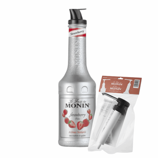 Monin puree strawberry + pompje (combi)