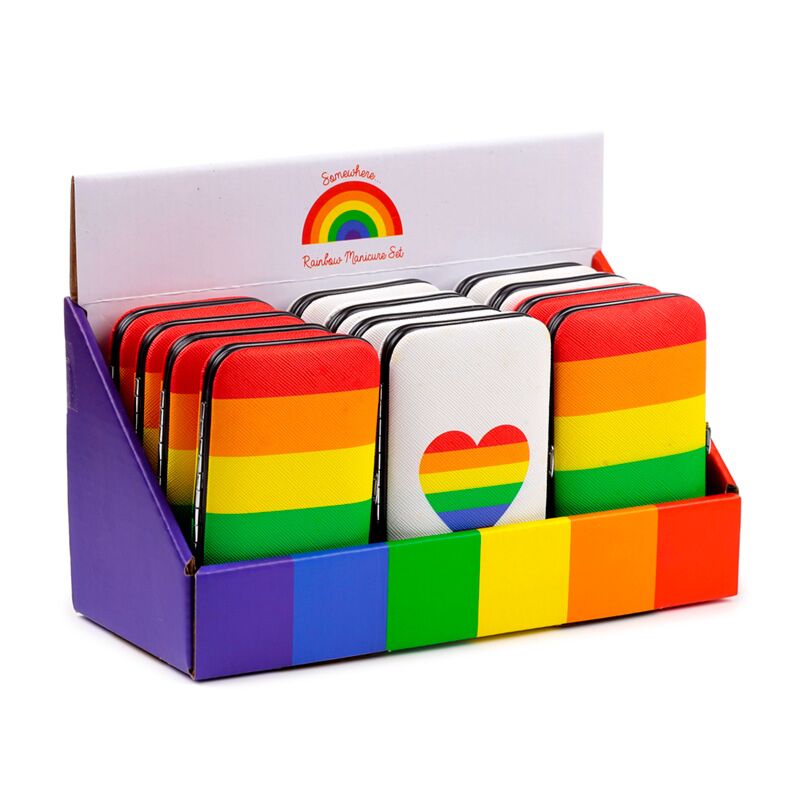 Load image into Gallery viewer, Somewhere regenboog 5-delige manicureset
