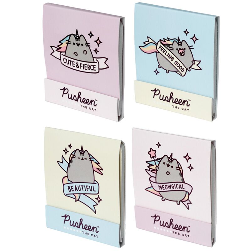 Load image into Gallery viewer, Union pusheen de kat pusheenicorn luciferboekje nagelvijlen
