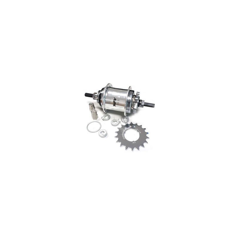 Load image into Gallery viewer, Sturmey archer getriebenabe automatic a2k dual. automatic hub st.a. disc 36l. silver
