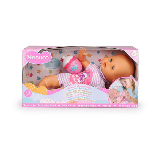 Famosa nenuco babypop 32cm met rammelaar fles