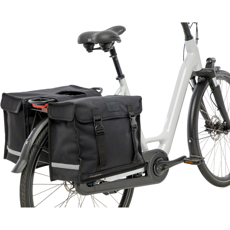 Load image into Gallery viewer, Burgers - new looxs tas new looxs double pannier deluxe zwart | 46l
