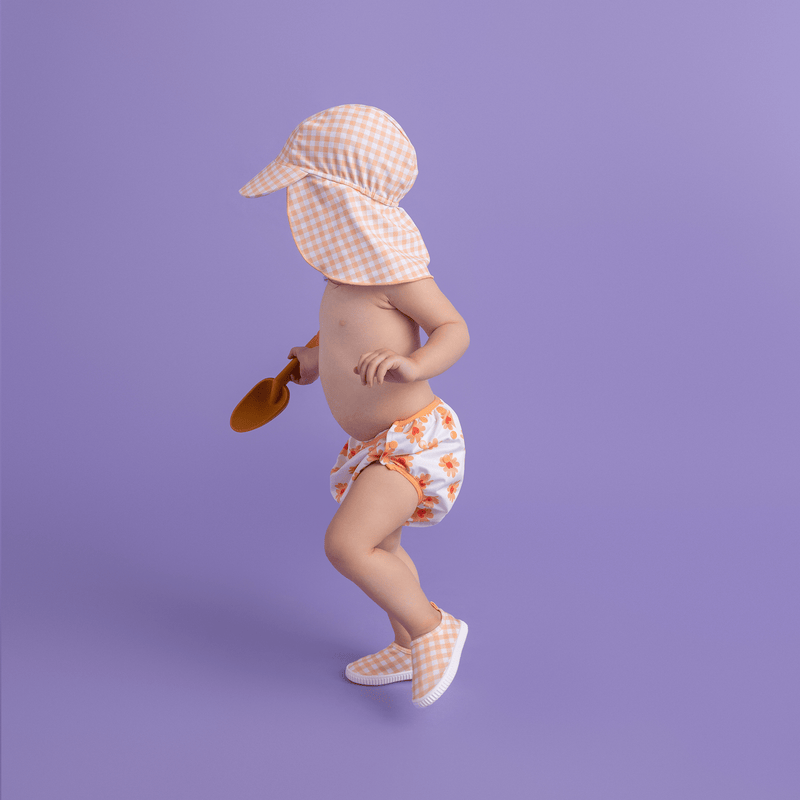 Load image into Gallery viewer, Sunset grid | oranje witte uv zonnepetje
