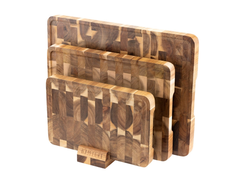 Namture giftset - 3 snijplanken + houder acaciahout