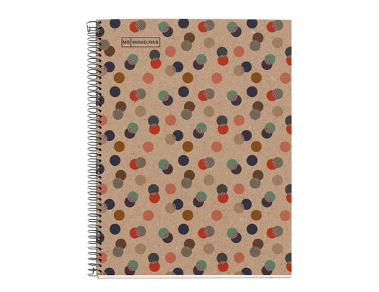 Miquelrius notitieboek - eco confetti - a4 gelinieerd - 80 blz