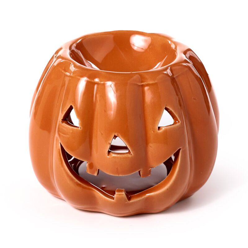 Load image into Gallery viewer, Pompoen jack o lantern keramiek geurbrander
