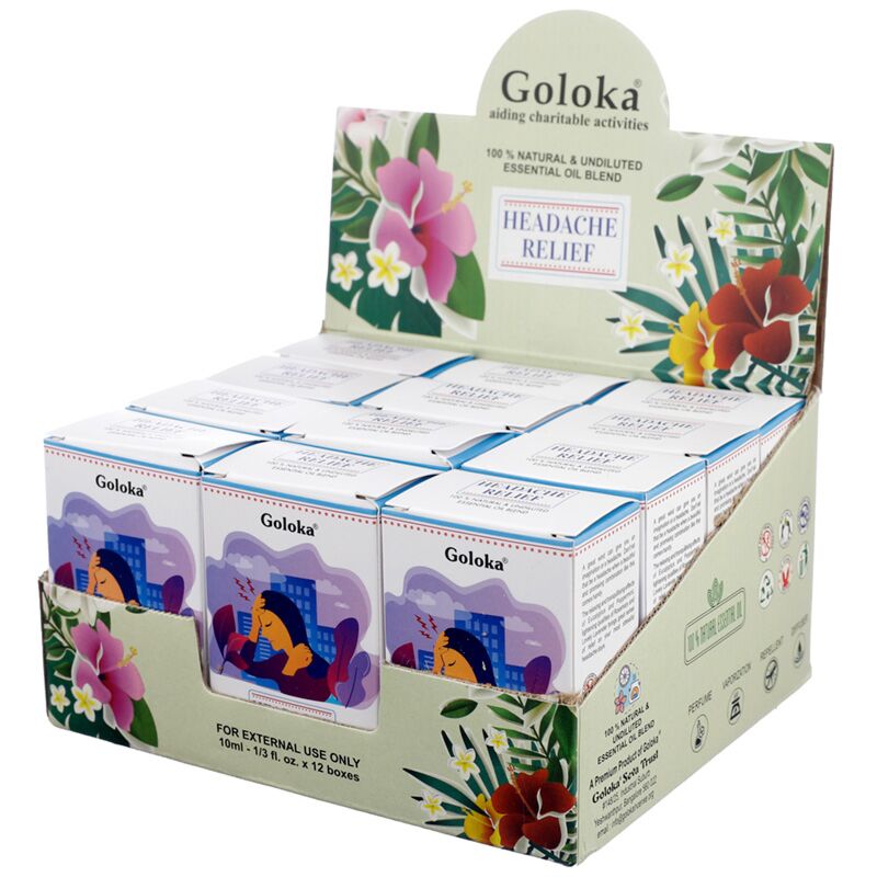 Load image into Gallery viewer, Hoofdpijn verlichting - goloka etherische olie mix 10ml
