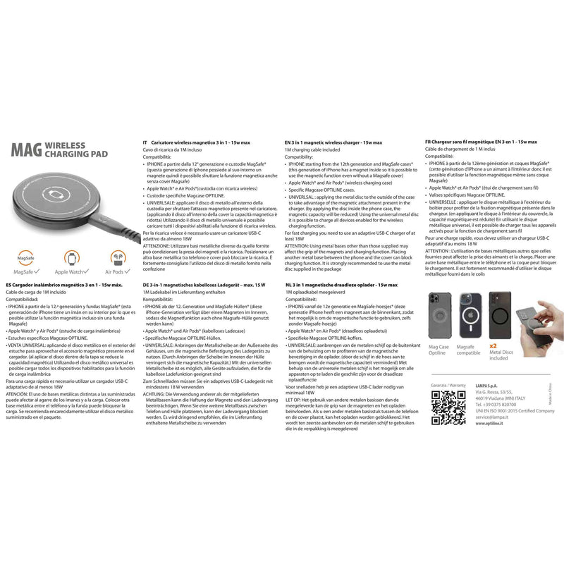 Load image into Gallery viewer, Optiline mag, 3 in 1 magnetic wireless charger
