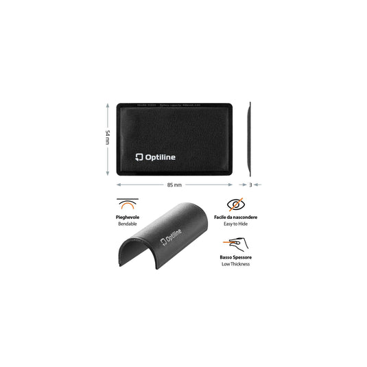 Optiline tracker flex, ultra-thin foldable adhesive locator