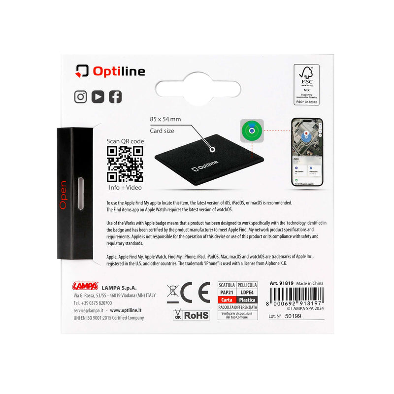 Load image into Gallery viewer, Optiline tracker flex, ultra-thin foldable adhesive locator
