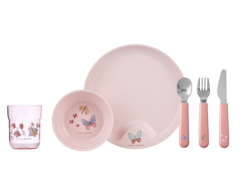 Mepal kinderservies mio 6-delig flowers en butterfly