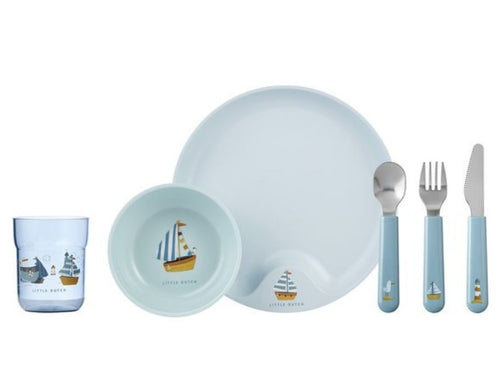 Mepal kinderservies - mio - 6 - delig - set - sailors bay