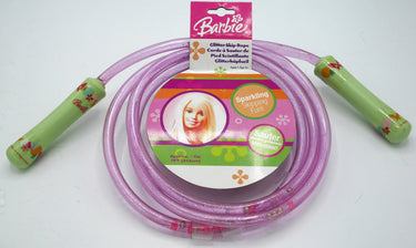 Van der doelen barbie springtouw 214 cm lang met glitter touw van kunststof