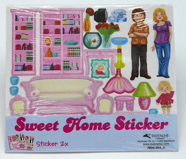 Van der doelen topmodel - 2 vellen sweet home stickers 7834