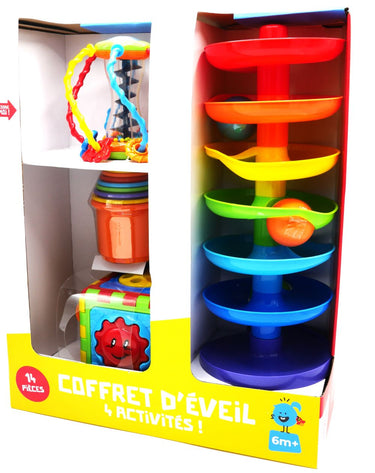 Playgo - 4 delige baby kado speelset