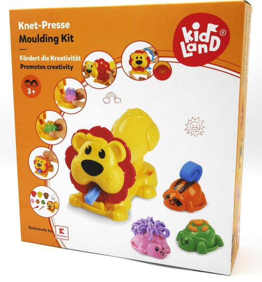Van der doelen kidland - set met klei vormen en een pers