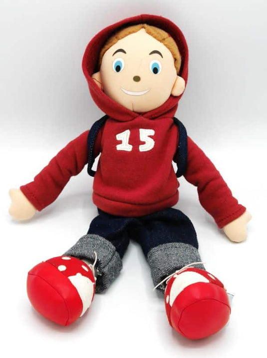 Happy horse lappen pop van 36 cm lang rood