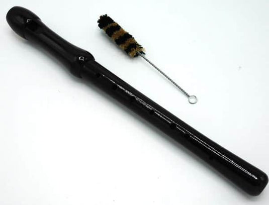 Van der doelen houten blokfluit met schoonmaak stokje