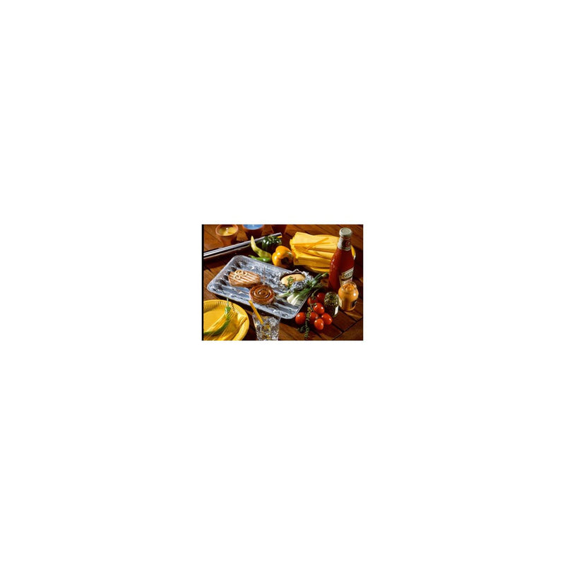Afbeelding laden in galerijviewer, Papstar alu grillschalen hoekig 2,5cmx23cmx34cm pak a 5 stuks
