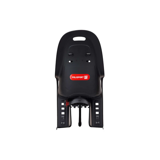 Polisport achterzitje koari bagagedrager zwart grijs