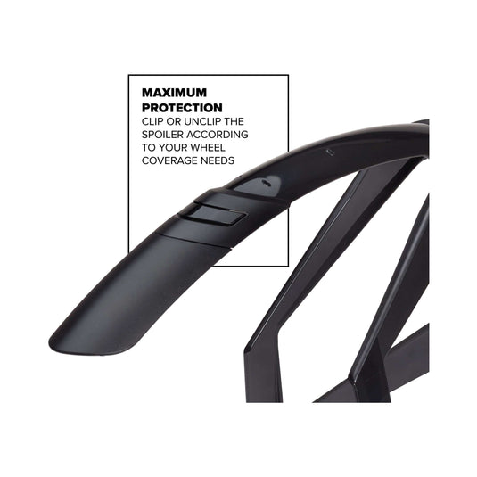 Polisport spatbordset 28 g-mud 50mm - zwart