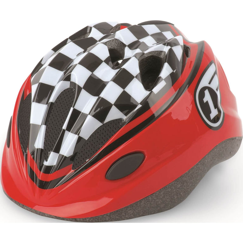 Load image into Gallery viewer, Polisport Kinderhelm Race. maat: XS (46 53 cm), kleur: rood zwart
