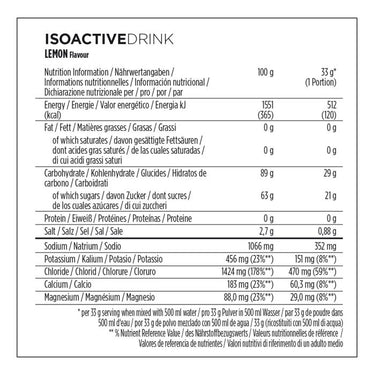 Powerbar isoactive 600 (1 x 600gr) - lemon