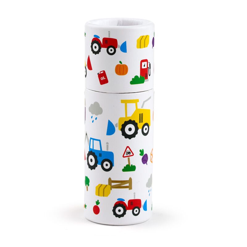 Load image into Gallery viewer, Kleine tractors - tekenkoker 12 kleurpotloden

