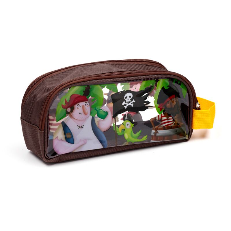 Load image into Gallery viewer, Jolly roger piraatn transparant potloodetui
