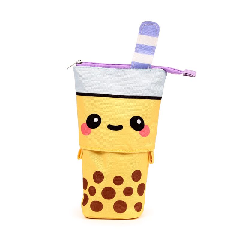Load image into Gallery viewer, Foodiemals boba de bubble tea pop up canvas potloodetui
