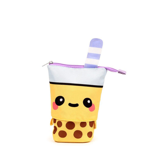 Foodiemals boba de bubble tea pop up canvas potloodetui