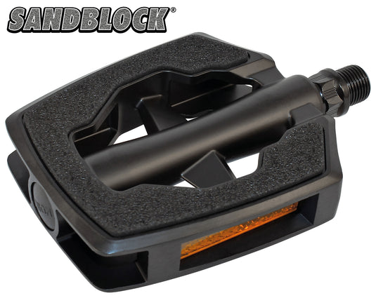 Union pedaal sp-2890 matzwart zwart sandblock, op kaart.