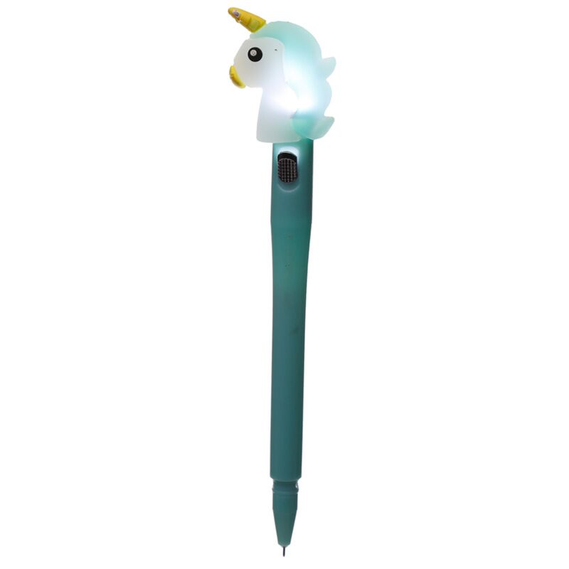 Load image into Gallery viewer, Zoete dromen eenhoorn led fijnschrijver pen - zwart
