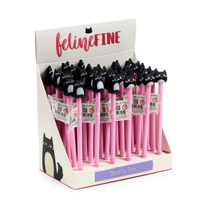 Feline fine kat fijnschrijver pen - zwart
