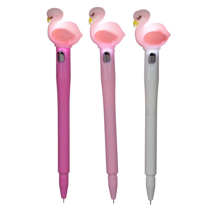 Load image into Gallery viewer, Flamingo led fijnschrijver pen - zwart
