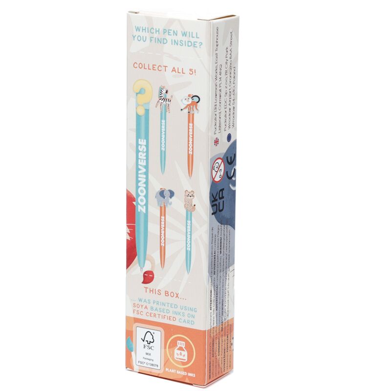 Load image into Gallery viewer, Zooniverse surprise dieren pvc pen - zwart
