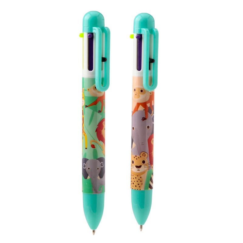 Load image into Gallery viewer, Zooniverse meerkleurige pen (6 kleuren)
