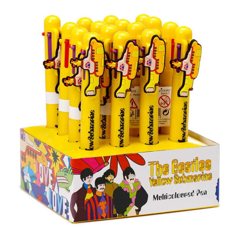 Load image into Gallery viewer, The beatles yellow submarine meerkleurige pen (6 kleuren)
