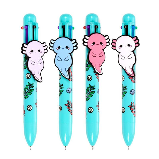 Adoramals maddie de axolotl meerkleurige pen (6 kleuren)